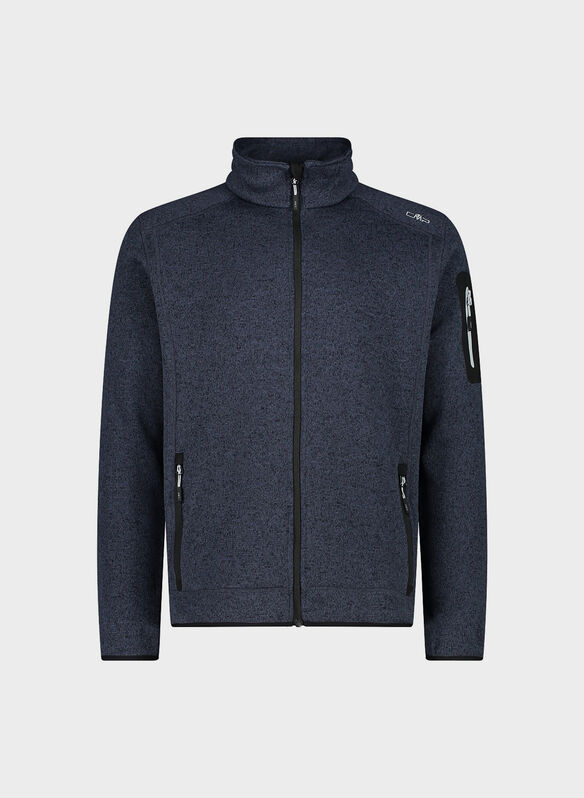 FELPA IN PILE IN KNIT-TECH MÉLANGE, 35US ANTRACITE, medium