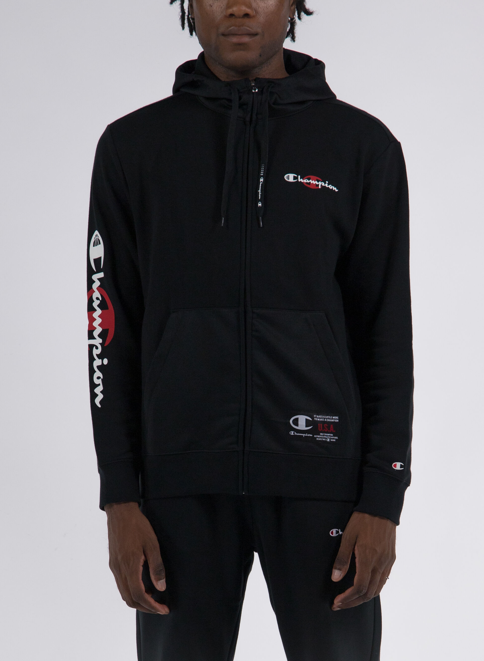 FELPA BASKETBALL FULL ZIP L