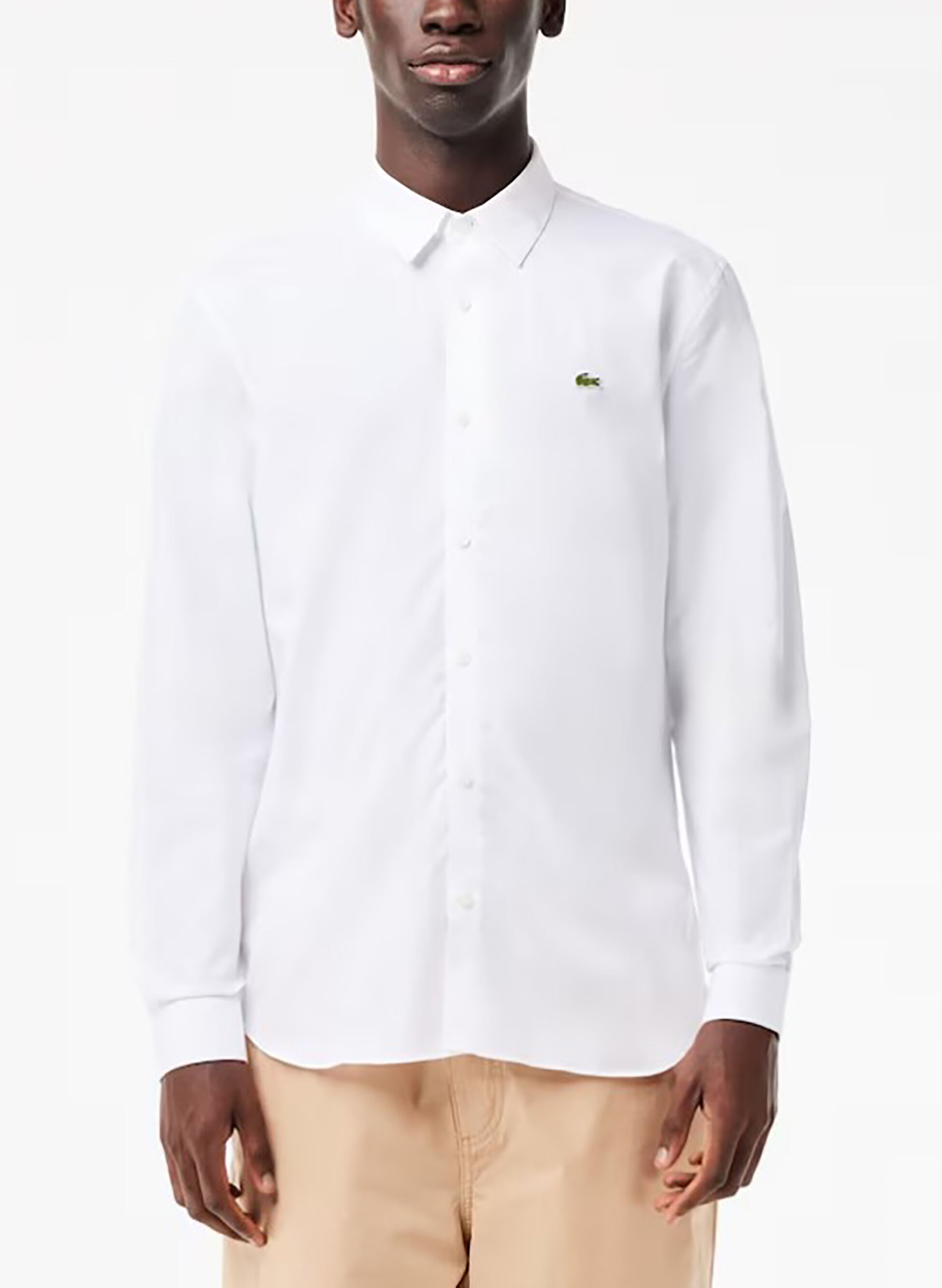 LACOSTE CAMICIA PINPOINT SLIM 40