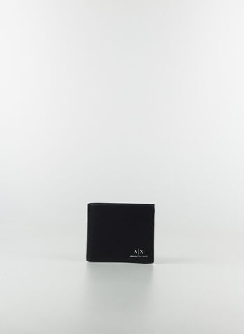 PORTAFOGLIO IN FINTA PELLE, 00020 BLK, small