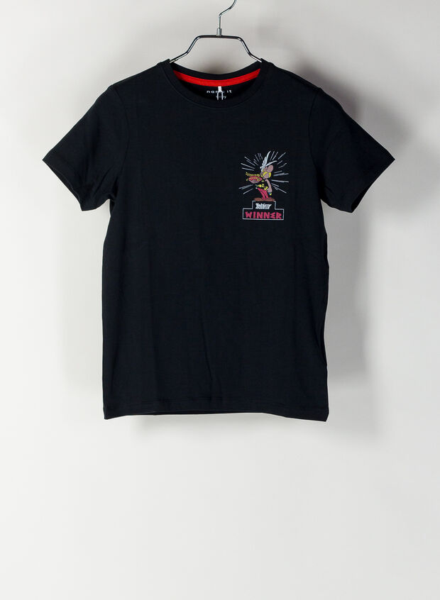 T-SHIRT ASTERIX RAGAZZO, BLK, large
