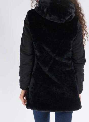 GIUBBOTTO CLAIRE REVERSIBILE IN PELLICCIA SINTETICA, , small