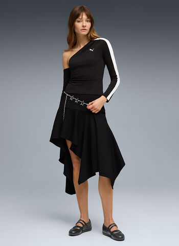 T.SHIRT ASYMMETRIC, 01 BLK, small