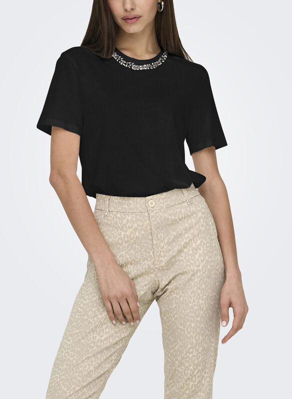 T-SHIRT PARKT PERLE, BLACK, medium