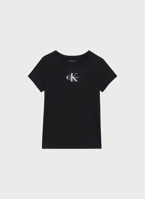 T-SHIRT CON LOGO RAGAZZA, BEH BLK, medium