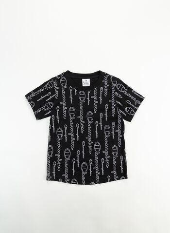 T-SHIRT ALL OVER RAGAZZA, KL001BLK, small