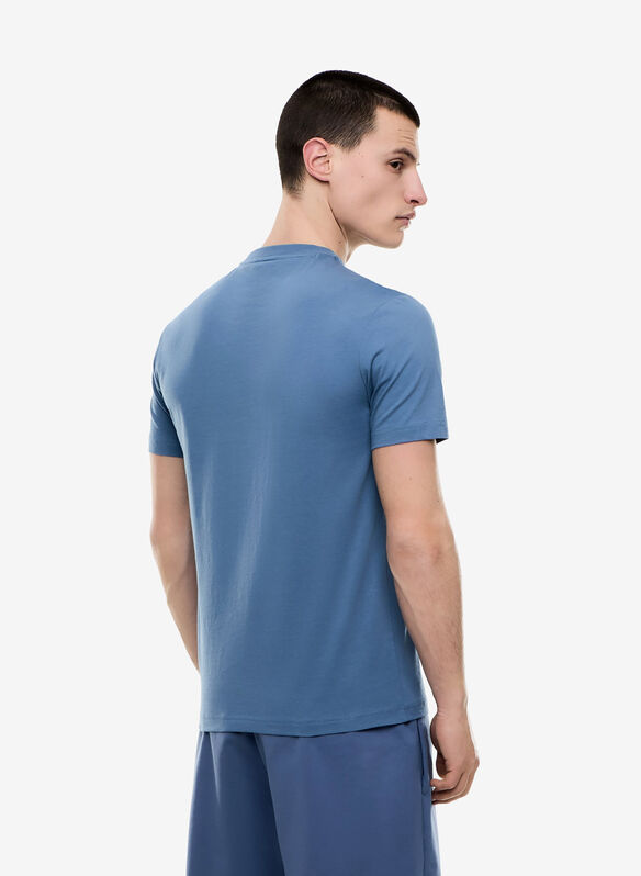 T-SHIRT CORE IDENTITY IN JERSEY DI COTONE, UB064 DENIM, medium