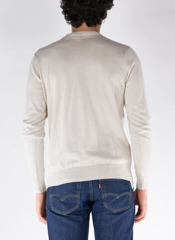 MAGLIONE GIROCOLLO, 0250 ECRU, small