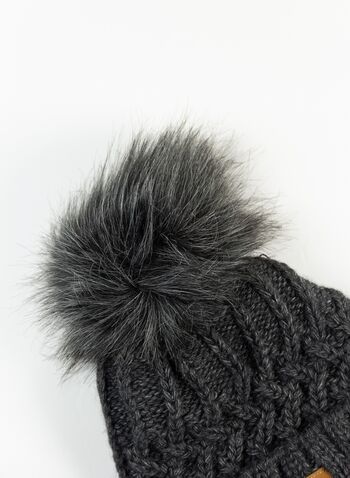 CAPPELLO PON PON, DARK GREY, small