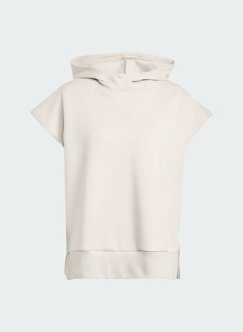 FELPA HOODIE SMANICATA SOFT LUX, SABBIA, small