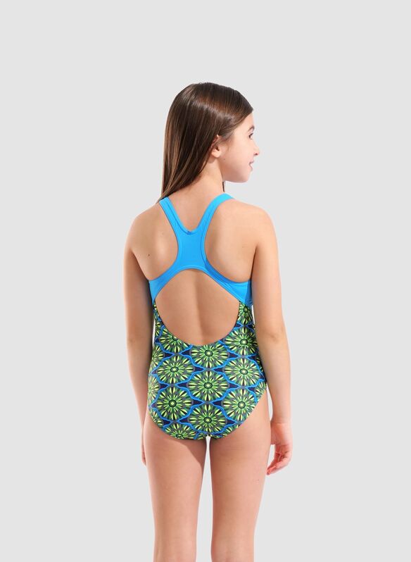 COSTUME FLORAL GRAPHIC RAGAZZA, 670 NVYGREEN, medium