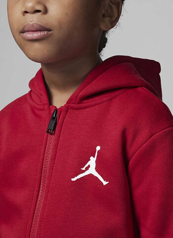 TUTA FULL ZIP + T-SHIRT ESSENTIAL JORDAN BAMBINO, R78 REDWHT, small