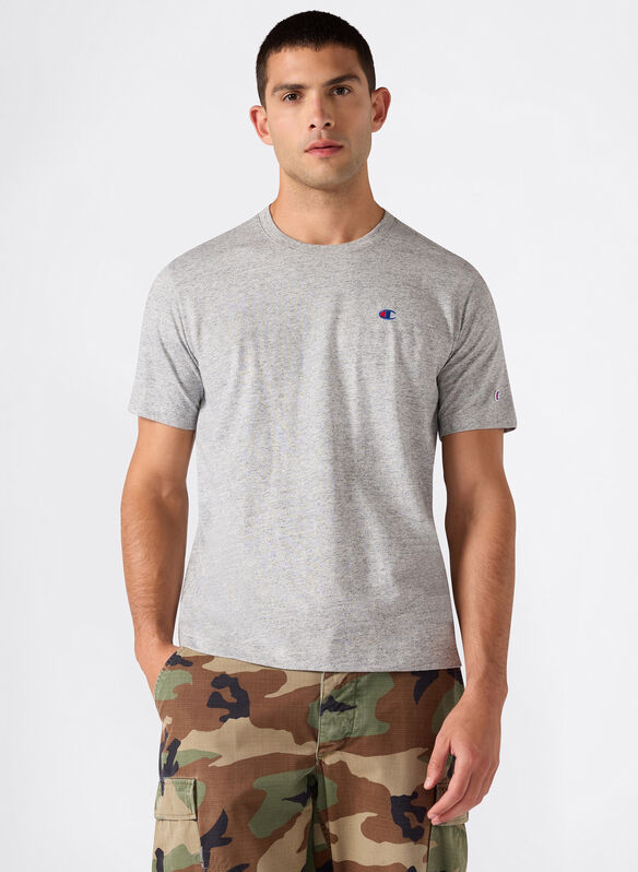 T-SHIRT MODERN MICRO LOGO, EM021 GREY, medium
