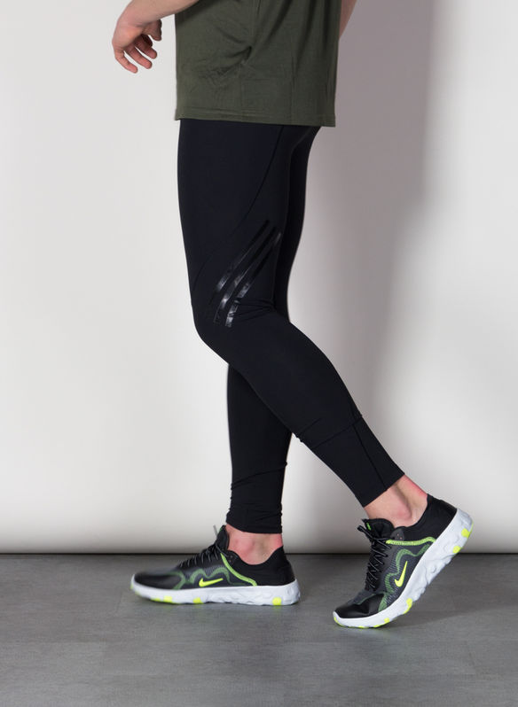 LEGGINGS ALPHASKIN TECH 3-STRIPES, BLK, medium