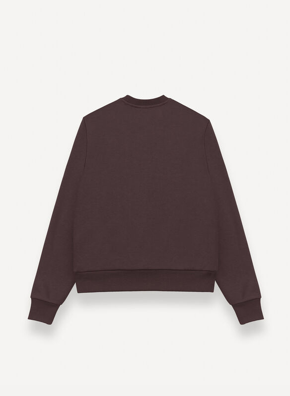 FELPA GIROCOLLO COTTON, 790 COFFEE, medium