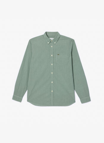 CAMICIA MICRO LOGO, 737 GREEN, small