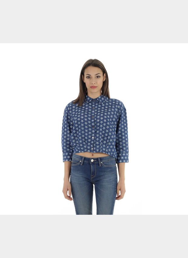 CAMICIA CORTA JEANS STELLE , , large