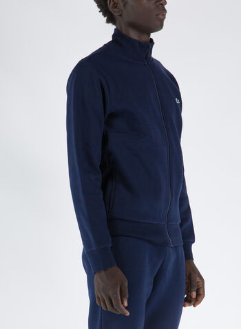 FELPA FULL ZIP CON LOGO RICAMATO, , small