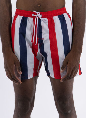 COSTUME BOXER BIG STRIPES, 13 RED, small