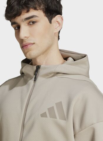 FELPA FULL ZIP ZNE, PUTTY BEIGE, small