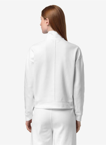 FELPA ARVINNE FULL ZIP INTERLOCK, 001 WHT, small