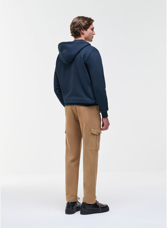 FELPA MICRO LOGO FULL ZIP, 68 NVY, medium