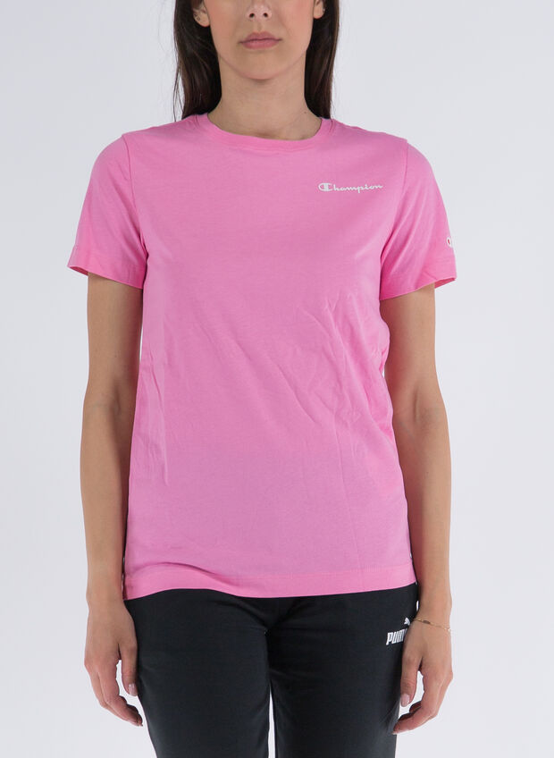 T-SHIRT MICRO LOGO AMERICAN CLASSIC, PS074 PINK, large