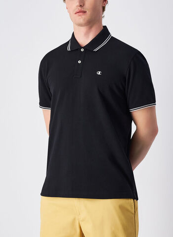 POLO A MANICA CORTA IN PIQUET, KK001 BLK, small