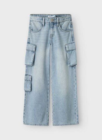 JEANS BELLA CARGO RAGAZZA, BLEACHED DENIM, small