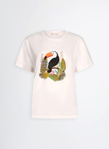 T-SHIRT STAMPA ANIMALS, M9440 PINKTUCANO, small