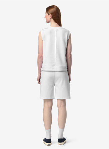 T-SHIRT LONJELLE INTERLOCK, 001 WHT, small