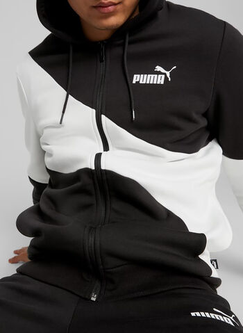 TUTA SPORTIVA FULL ZIP, 01 BLKWHT, small
