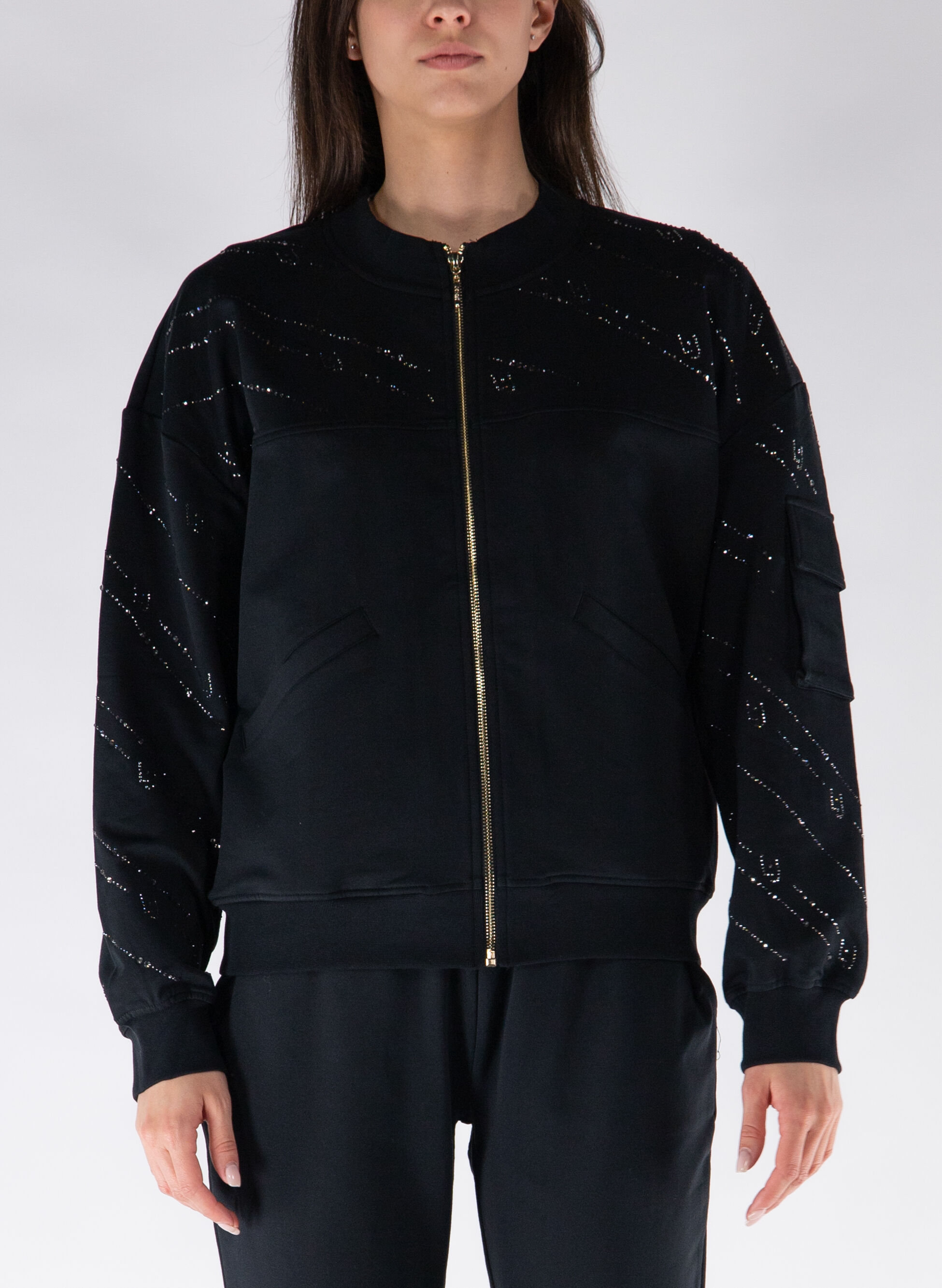 LIU-JO FELPA CON STRASS