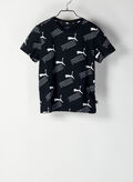 T-SHIRT AMPLIFIED STAMPA ALL OVER RAGAZZO, 01BLK, thumb