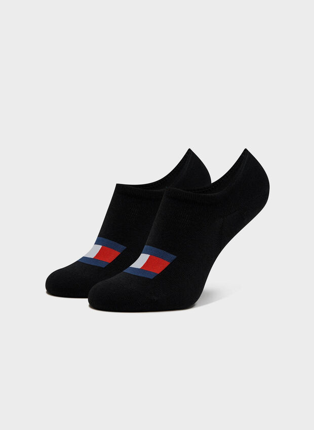 CALZA CON LOGO 2 PAIA UNISEX, 003 BLK, large