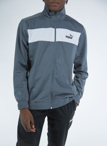 TUTA FULL ZIP CON LOGO, 74 COOL DARK, small