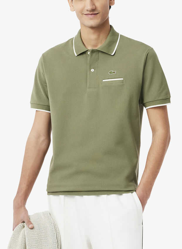 POLO PIQUET CON TASCHINO, , large