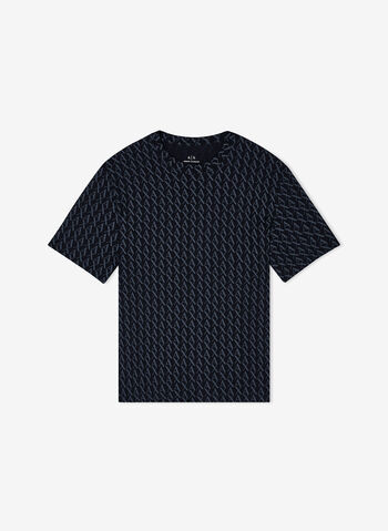 T-SHIRT STAMPA ALL OVER, FC026 BLK, small