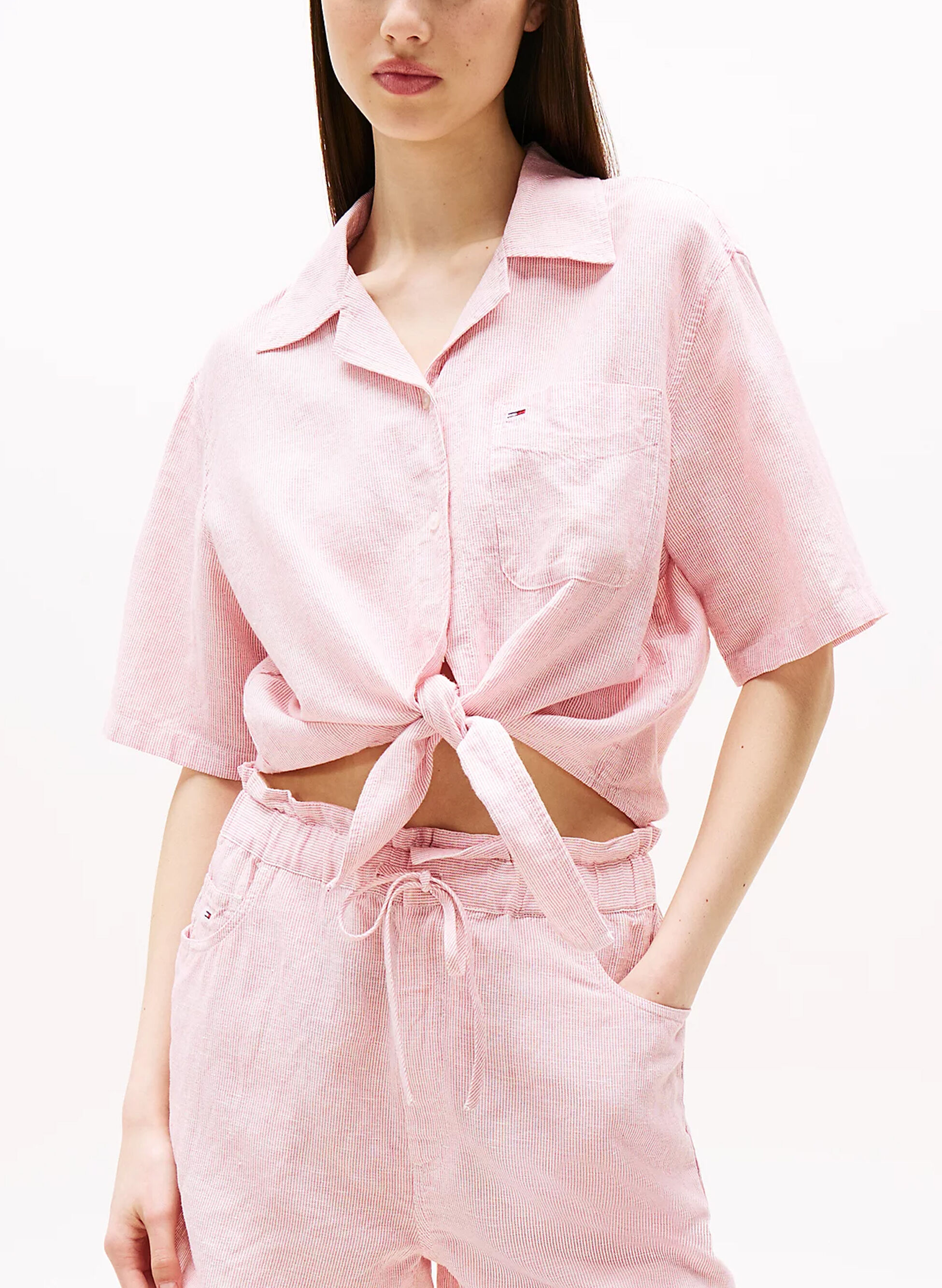 TOMMY JEANS CAMICIA CROP