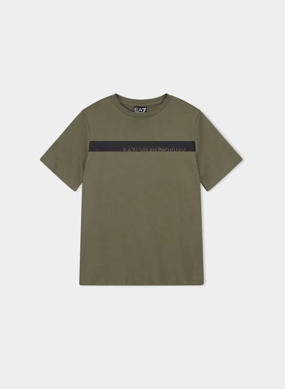 T-SHIRT LOGO SERIES RAGAZZO, U7014 MILI, medium
