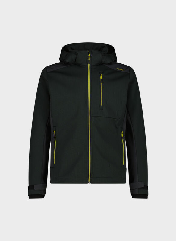 JACKET SOFTSHELL JAQUARD, F969 BLKPINE, medium