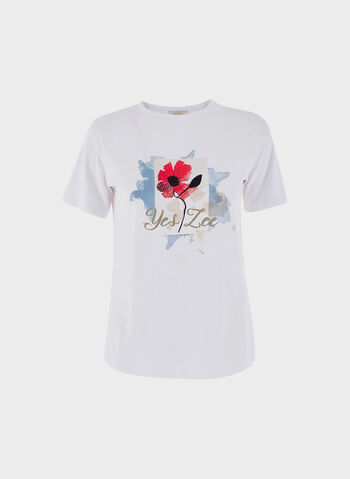 T-SHIRT PAPAVERO, 0101 WHT, small