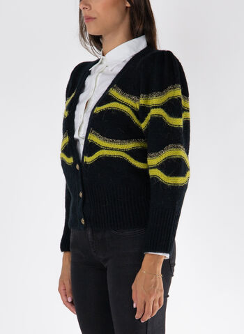 CARDIGAN FANTASIA, C3536 BLKGREEN, small