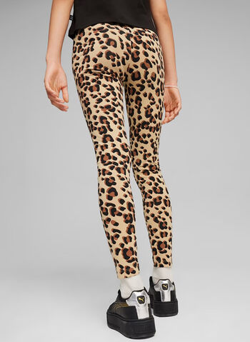 LEGGINGS ESSENTIAL + ANIMAL RAGAZZA, 83 TAN, small
