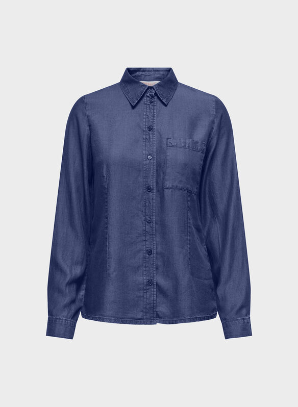 CAMICIA CHARIS, MEDIUM BLUE DENIM, medium