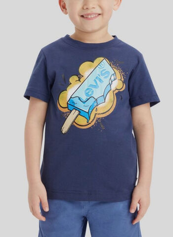 T-SHIRT CON STAMPA BAMBINO, BCF NVY, small