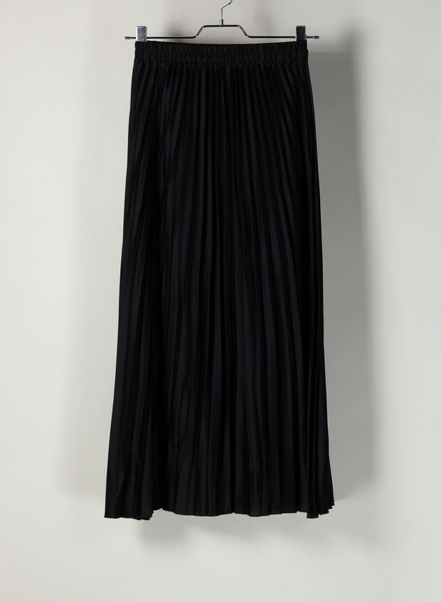 GONNA LUNGA PLISSETTATA, 99BLK, large