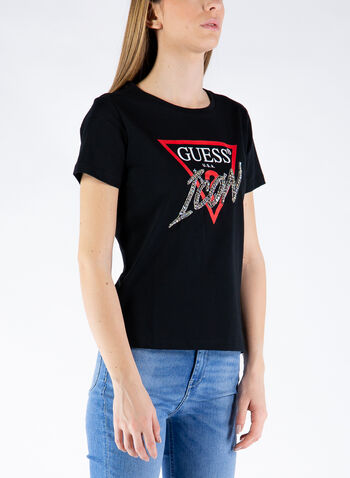 T-SHIRT ICON STRASS, JBLK BLK, small