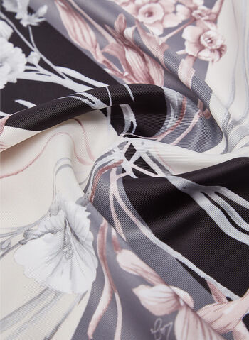 FOULAR FLOWERS, 22222 BLK, small