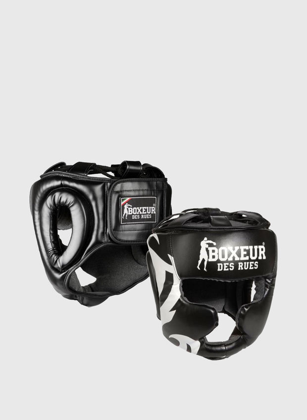 CASCO BOXE 6OZ RAGAZZO, BLKWHT, large